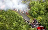 Dimanche 22 août 2004 - 

La lave est arrivée sur la route vers 15 heures