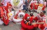 Lancement festivités nouvel an chinois, danse du lion saint-denis 2023