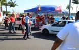 Contre la réforme des retraites : mobilisation devant des centres commerciaux à Saint-Denis