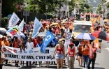 Manifestation contre la réforme des retraites à Saint-Denis