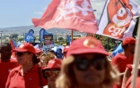 Manifestation contre la réforme des retraites à Saint-Denis le 16 février 2023