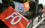 Mobilisation contre la réforme des retraites devant le CHU à Saint-Denis