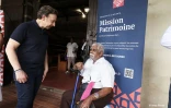 Stéphane Berne en visite à l'ancienne usine de Pierrefonds