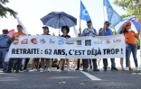 Manifestation contre la réforme des retraites à Saint-Denis