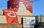 Mobilisation de l'intersyndicale devant la SRPP au Port