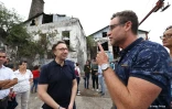 Stéphane Berne en visite à l'ancienne usine de Pierrefonds
