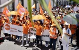 Manifestation contre la réforme des retraites à Saint-Denis