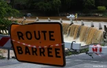 Crue de la rivière d'abord à saint-pierre
