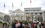 Levée de drapeau ukrainien mairie saint-denis