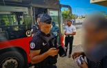 contrôle de la gendarmerie sur le réseau de transport urbain Saint-Louis