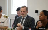 Jean-François Carenco en visite au Kub, à Saint-Denis