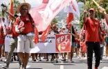 Manifestation contre la réforme des retraites à Saint-Denis