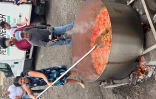 record du monde rougail saucisses à La Possession