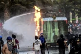 Affrontements entre manifestants et forces de l'ordre à Santiago, le 22 novembre 2019