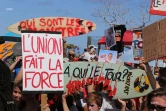 Manifestation contre la crise requins à Saint-Leu