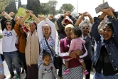 Des migrants africains manifestent à Jérusalem contre la volonté affichée du gouvernement isrélien d'expulser des milliers d'entre eux, le 3 avril 2018