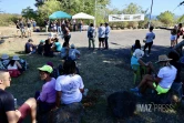 Les opposants à la ZAC de la Savane des Tamarins manifestent pour l'arrêt du chanter [?]