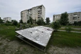 Un quartier de la ville d'Okhtyrka, le 1er août 2022 en Ukraine