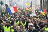 Des "gilets jaunes" manifestent à La Rochelle, le 12 janvier 2019