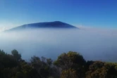 panche de gaz au volcan