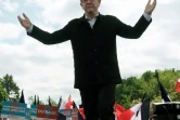 Le candidat de la gauche radicale pour la présidentielle Jean-Luc Mélenchon le 16 avril 2017 à Toulouse