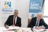 Signature du pacte de solidarité territorial entre le Département Saint-Benoît et Sainte-Suzanne