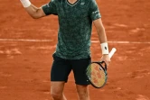 Le joueur de tennis norvégien Casper Ruud après sa victoire en demi-finale du tournoi de tennis de Roland Garros à Paris face au Croate Marin Cilic le 3 juin 2022.
