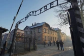 Une photo prise le 5 décembre 2019 montre l'entrée de l'ancien camp d'extermination nazi d'Auschwitz, en Pologne
