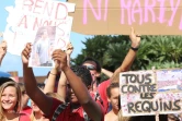 Manifestation contre la crise requins à Saint-Leu