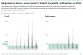 Baignade en Seine : aucun point n'atteint la qualité "suffisante" en 2023