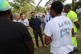 Patrice Latron au Port avec Olivier Hoarau