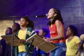 Saint-Denis, la performance des artistes avant le feu d'artifice