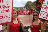 Manifestation contre la crise requins à Saint-Leu