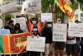 Manifestation antigouvernementale à Colombo, le 3 avril 2022
