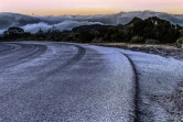 givre sur la route du volcan