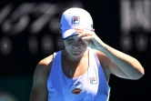 L'Australienne Ahsleigh Barty, lors de son quart de finale de l'Open d'Australie contre la Tchèque Karolina Muchova, le 17 février 2021 à Melbourne