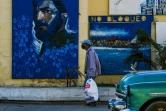 Un portrait de Fidel Castro dans une rue de La Havane, le 4 février 2022 à Cuba