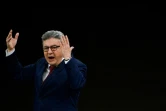 Le candidat de LFI à la présidentielle Jean-Luc Mélenchon en meeting le 13 février 2022 à Montpellier