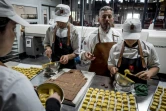 Le chocolatier Richard Sève dans son  atelier-musée dédié au cacao à Limonest, aux portes de Lyon, le 13 octobre 2017