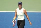 La N.2 mondiale Anett Kontaveit à l'entraînement à Flushing Meadows, théâtre de l'US Open, le 27 août 2022 à New York