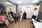 Philippe Vigier, visite de l’entreprise Flowly