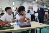 Rostane Mehdi, recteur de l'académie de La Réunion en visite au lycée Georges Brassens .