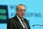 e Canadien Dick Pound, président de la Commission indépendante de l'AMA, lors d'une conférence mondiale sur le dopage, le 17 novembre 2007 à Madrid