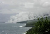 Jeudi 31 janvier 2008 - La route des laves noyée sous l'épais brouillard généré par la vapeur d'eau
