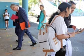 Rostane Mehdi, recteur de l'académie de La Réunion en visite au lycée Georges Brassens .