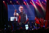 Herbert Kickl, président et candidat du Parti autrichien de la liberté (FPÖ, lors d'un meeting électoral à Vienne, le 27 septembre 2024
