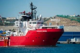 Le bateau humanitaire Ocean Viking de SOS Méditerranée et Médecins sans Frontières arrive dans le port de Marseille le 29 juillet 2019 