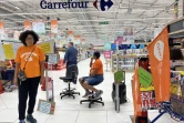 Grève Salariés de Carrefour Sainte-Clothilde