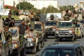Des membres des forces fidèles au maréchal Khalifa Haftar à Benghazi, dans l'est de la Libye, le 18 juin 2020 