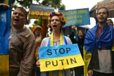 Manifestation de soutien à l'Ukraine après l'invasion russe, à Sydney le 26 février 2022